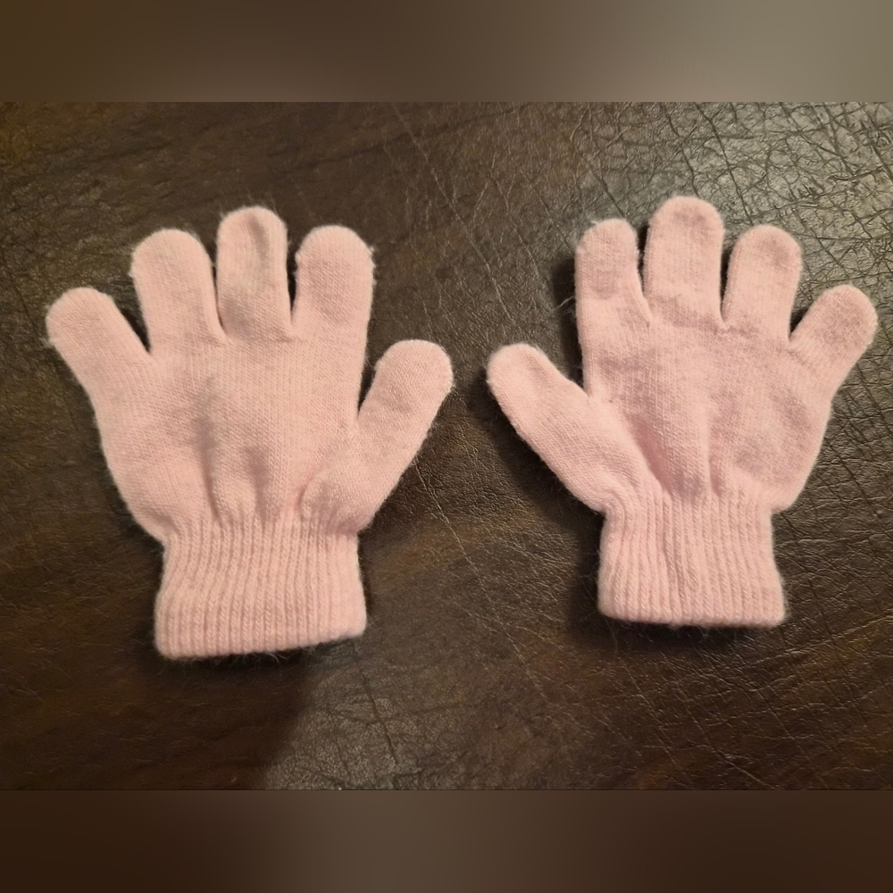 Soft Pink Children's Mittens Sz 3-5 (Small)